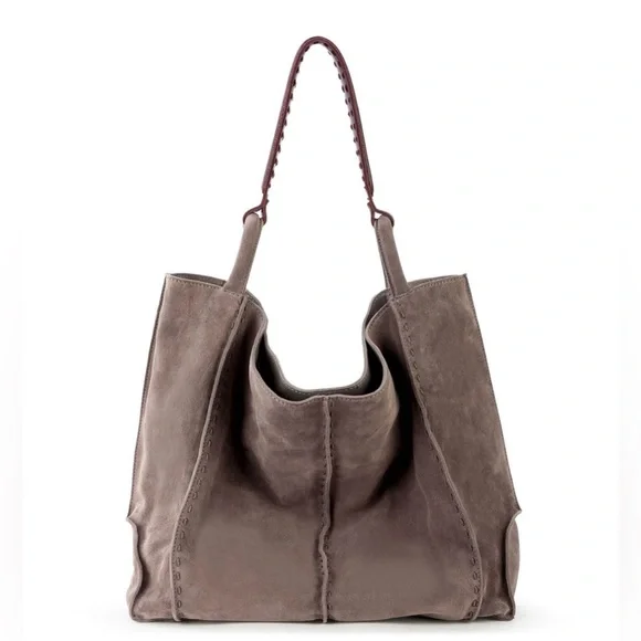 The Sak Taupe Leather Tote Bag - Picture 1 of 8